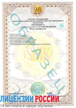 Образец сертификата соответствия (приложение) Балахна Сертификат OHSAS 18001