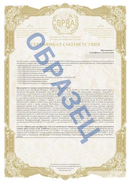 Образец Приложение к СТО 01.064.00220722.2-2020 Балахна Сертификат СТО 01.064.00220722.2-2020 