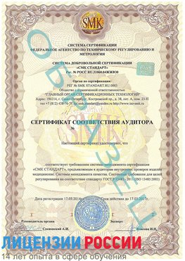 Образец сертификата соответствия аудитора Балахна Сертификат ISO 13485