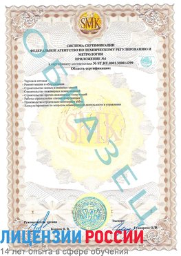 Образец сертификата соответствия (приложение) Балахна Сертификат ISO 14001